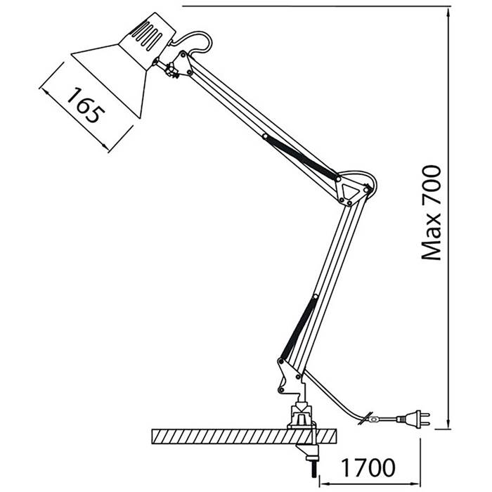 Skrivbordslampa Venla Svart - 2