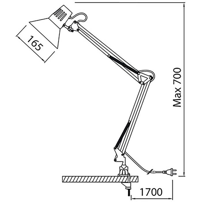 Skrivbordslampa Venla Vit - 2