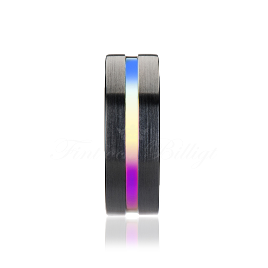 Ring - Rainbow - Förlovningsring Vigselring Paket - 4