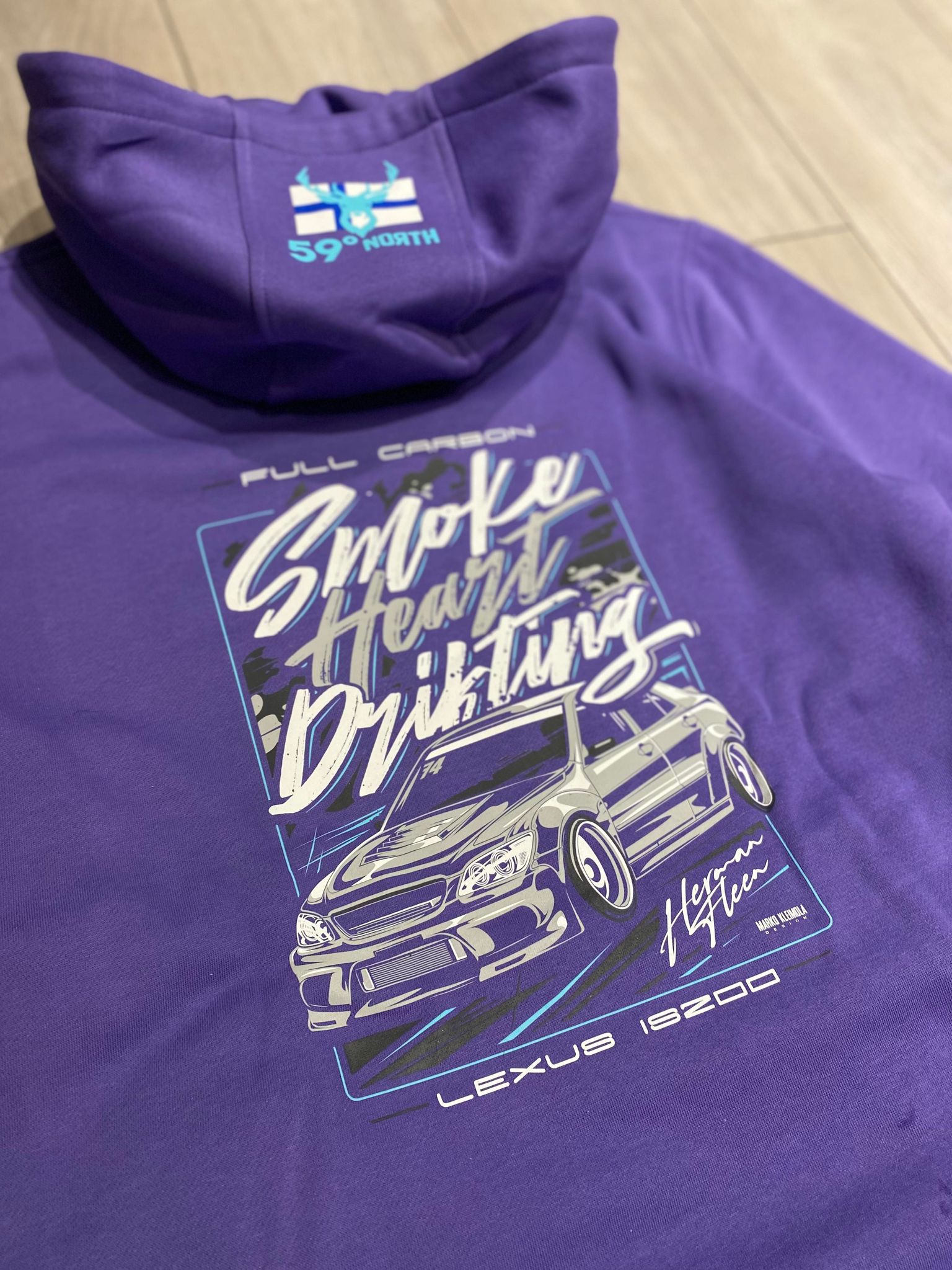 Smokeheart Drifting Hoodie Lila - 3