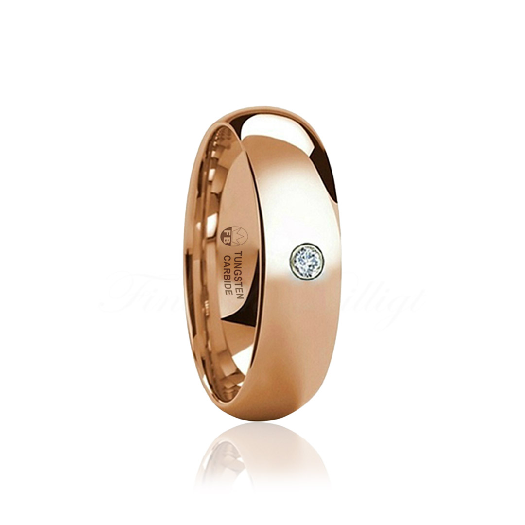 Ring - Shiny Diamond Rosé - Engagement Ring Wedding Ring Stone Package - 4