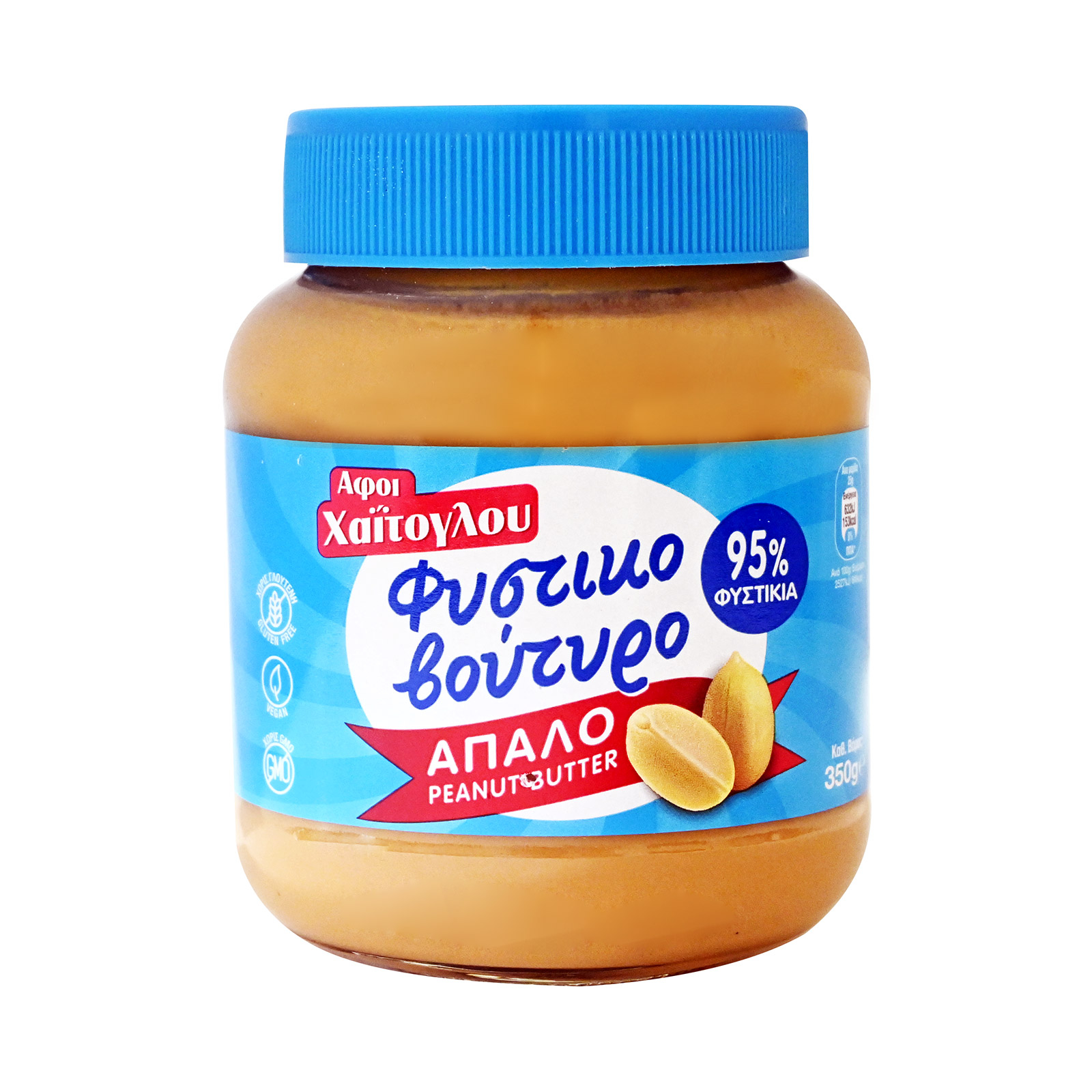 Peanut butter light gluten free , haitoglou 350g, peanut butter