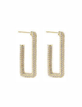 By jolima Monaco rectangle hoops gold