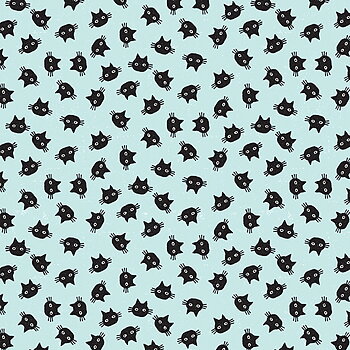 Purrfect Cats - Turquoise Small Cats Faces