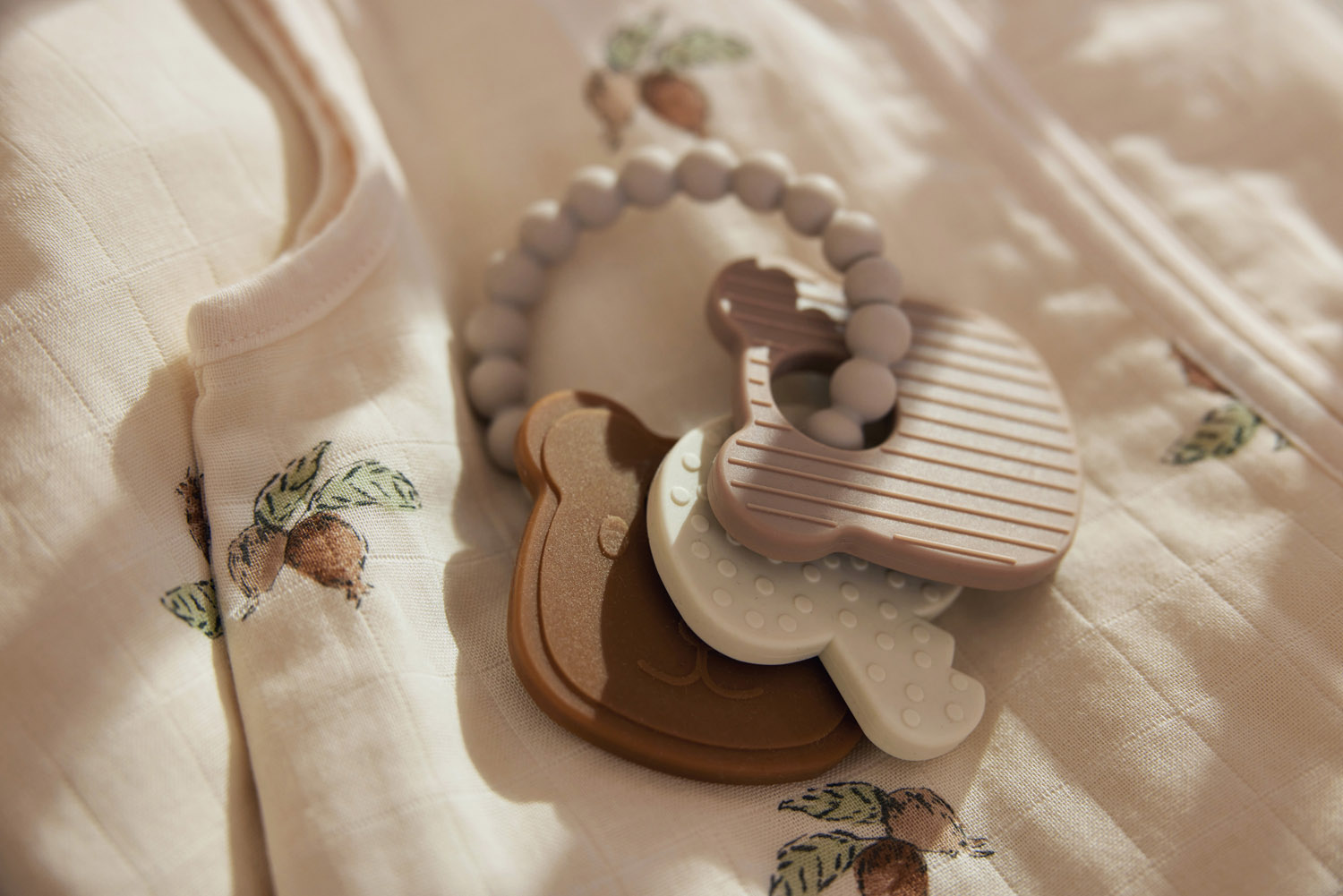 Jollein Bitring i silikon 15x11x1cm Teddy Bear - 4