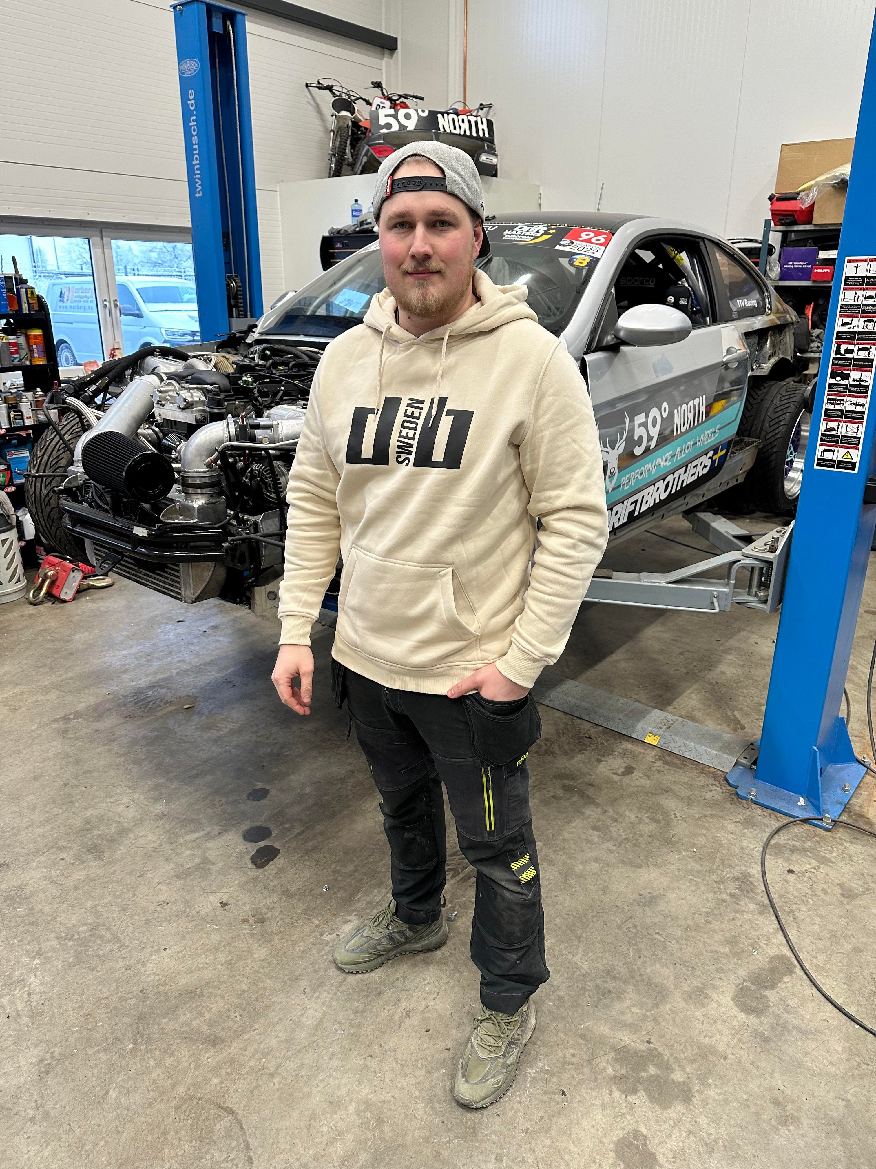 Driftbrothers Sweden Hoodie sand - 3