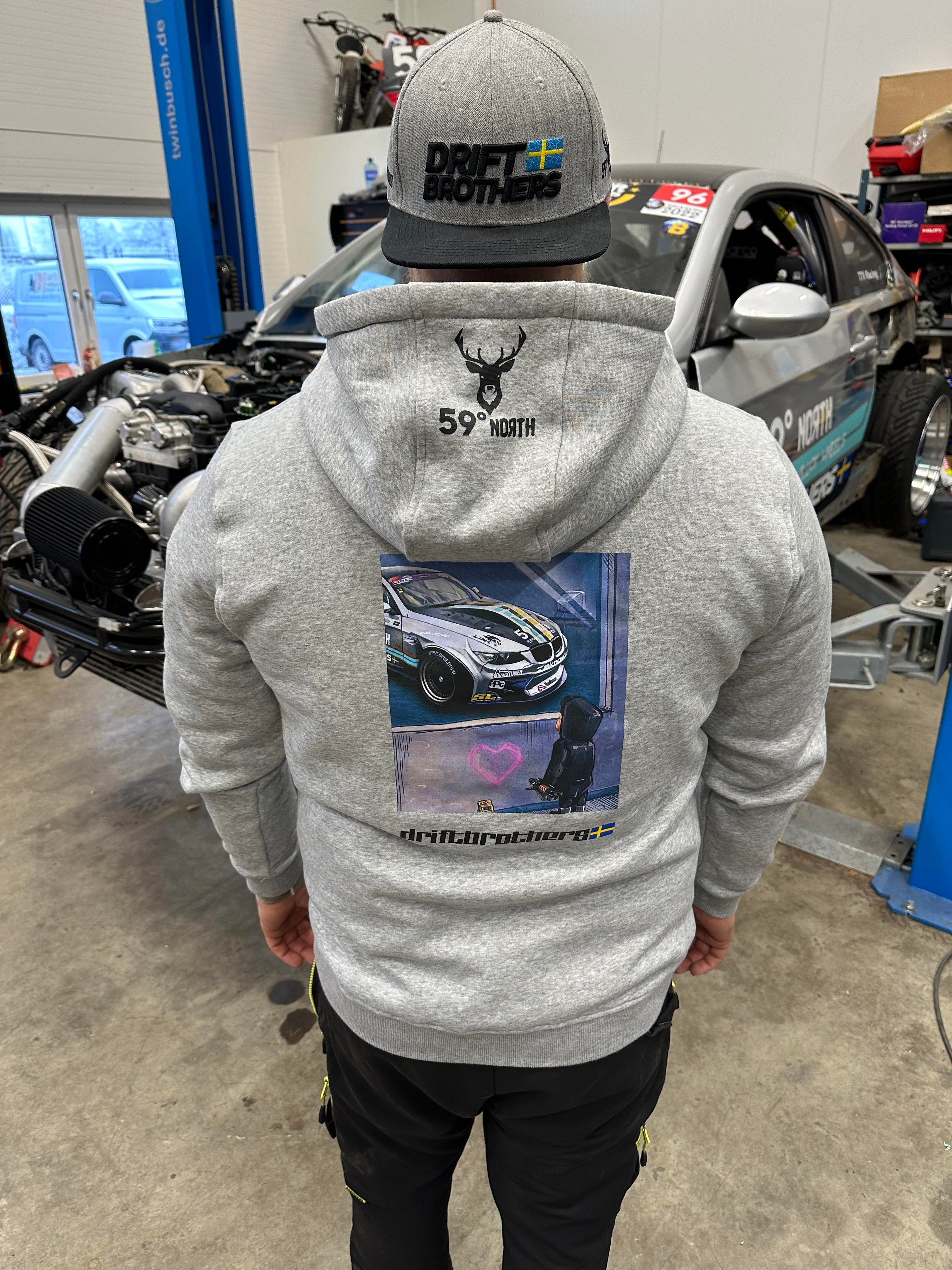 Driftbrothers Sweden Hoodie grå - 2