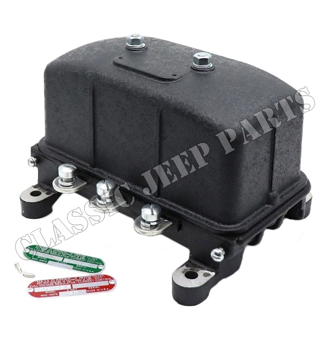 Voltage regulator 6/12 volt electronic with 6/12 volt data plates 1944-45 60ah