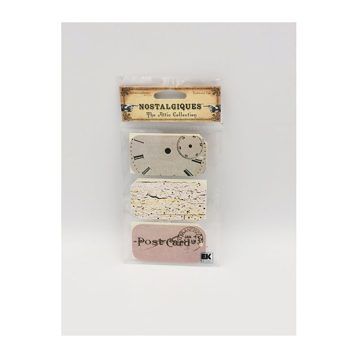 EK Success Nostalgique The Attic Collection Tags - Time
