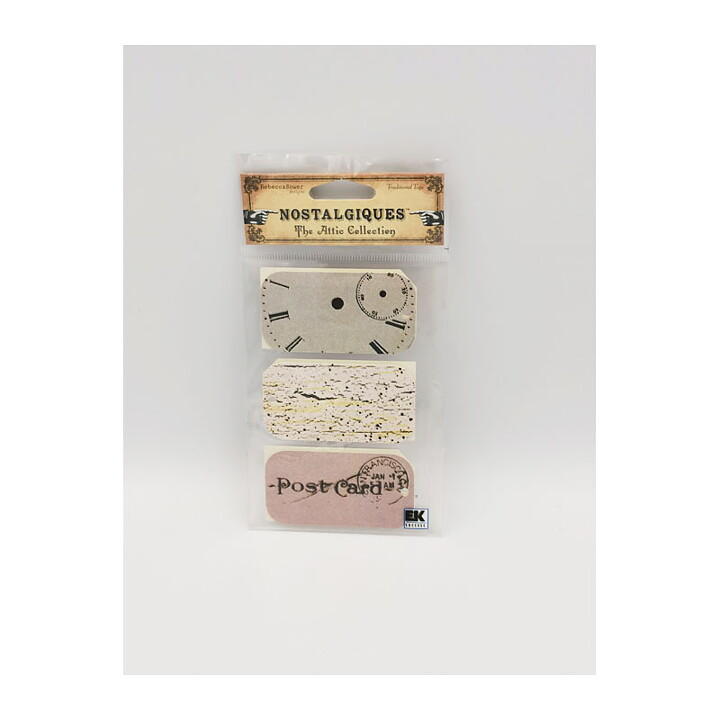 EK Success Nostalgique The Attic Collection Tags - Time