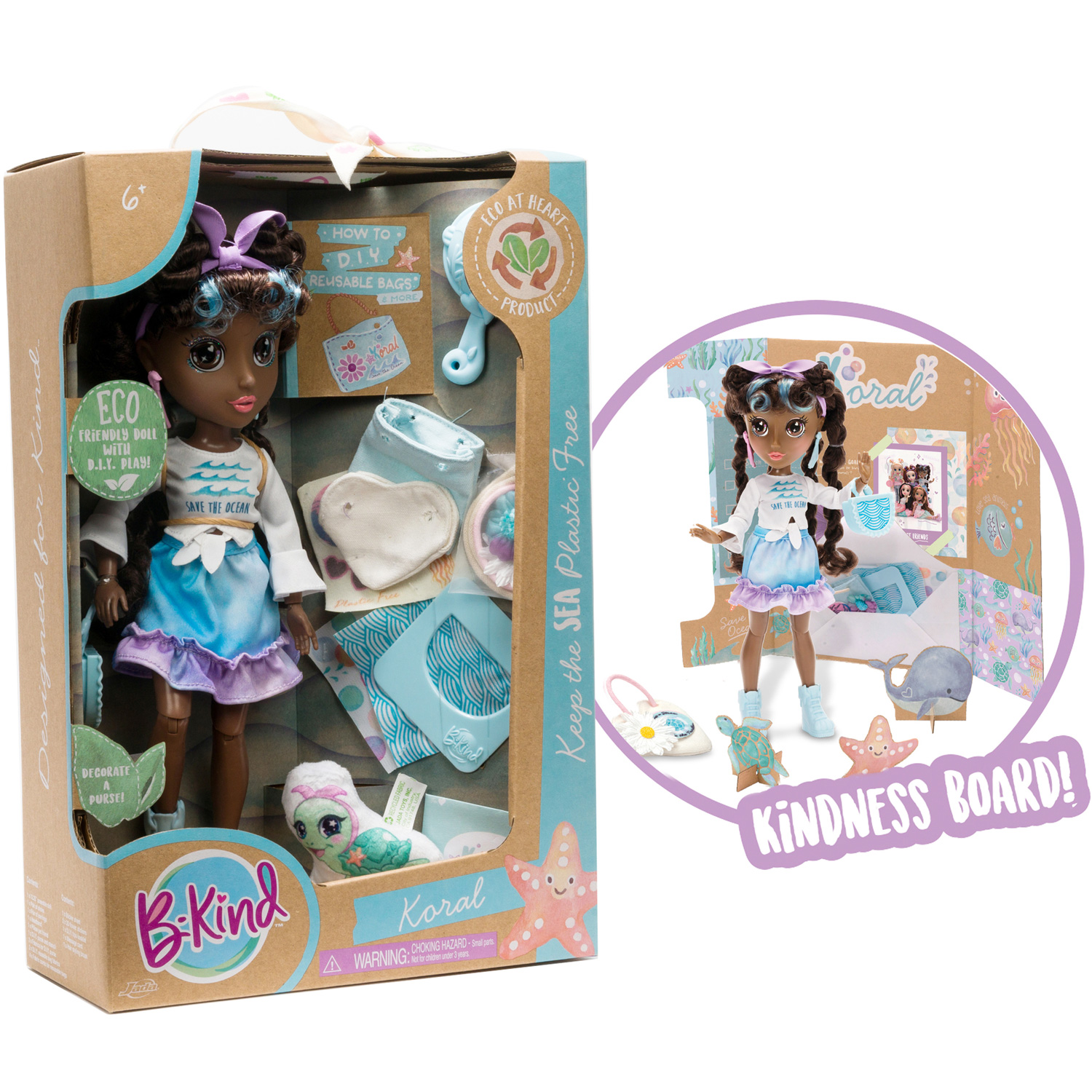 B-Kind Docka, Koral The Eco-Friendly Fashion Doll