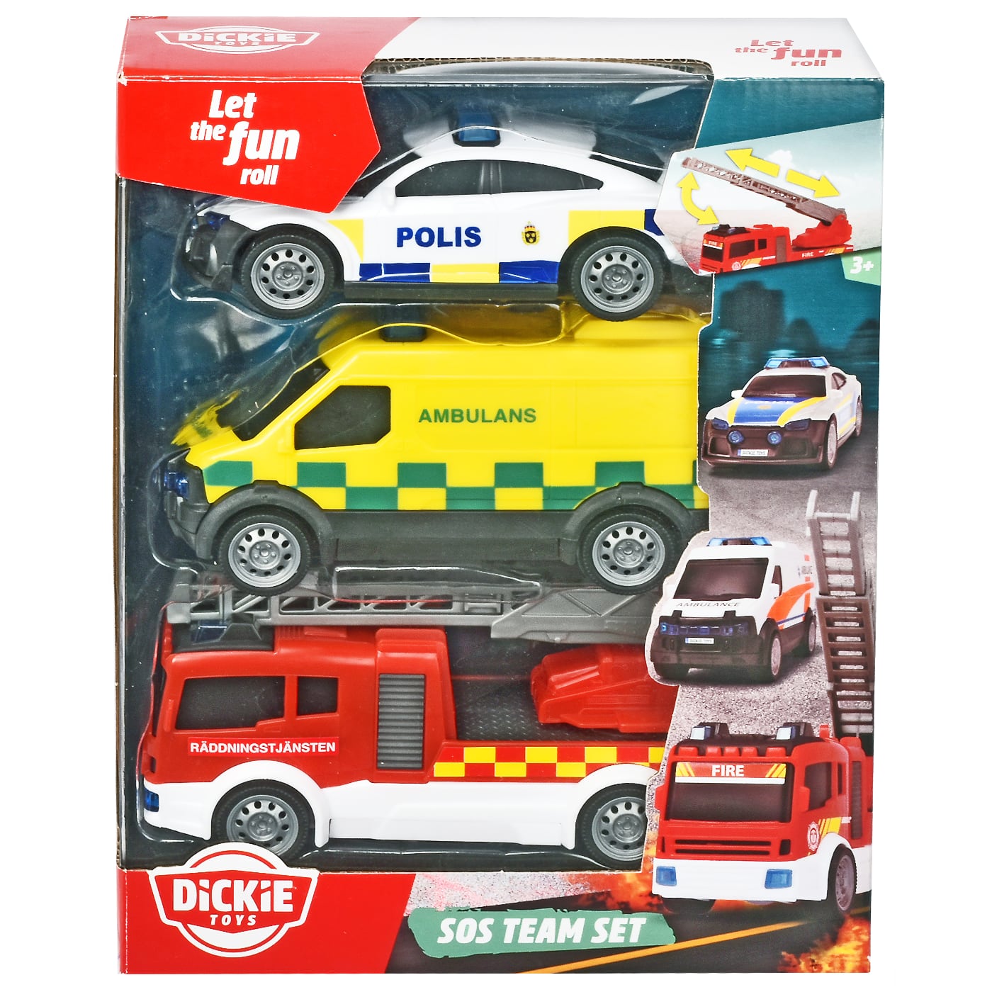 Dickie Toys Svenska Räddningsbilar
