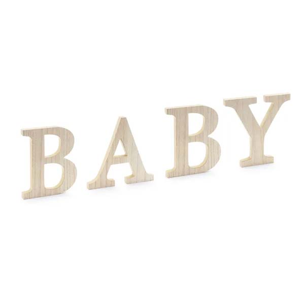 "BABY" bokstäver i trä -1