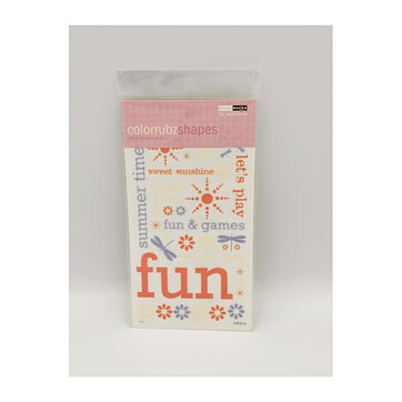 Scrapworks Rub-Ons Colorubz Shapes - Summer Fun