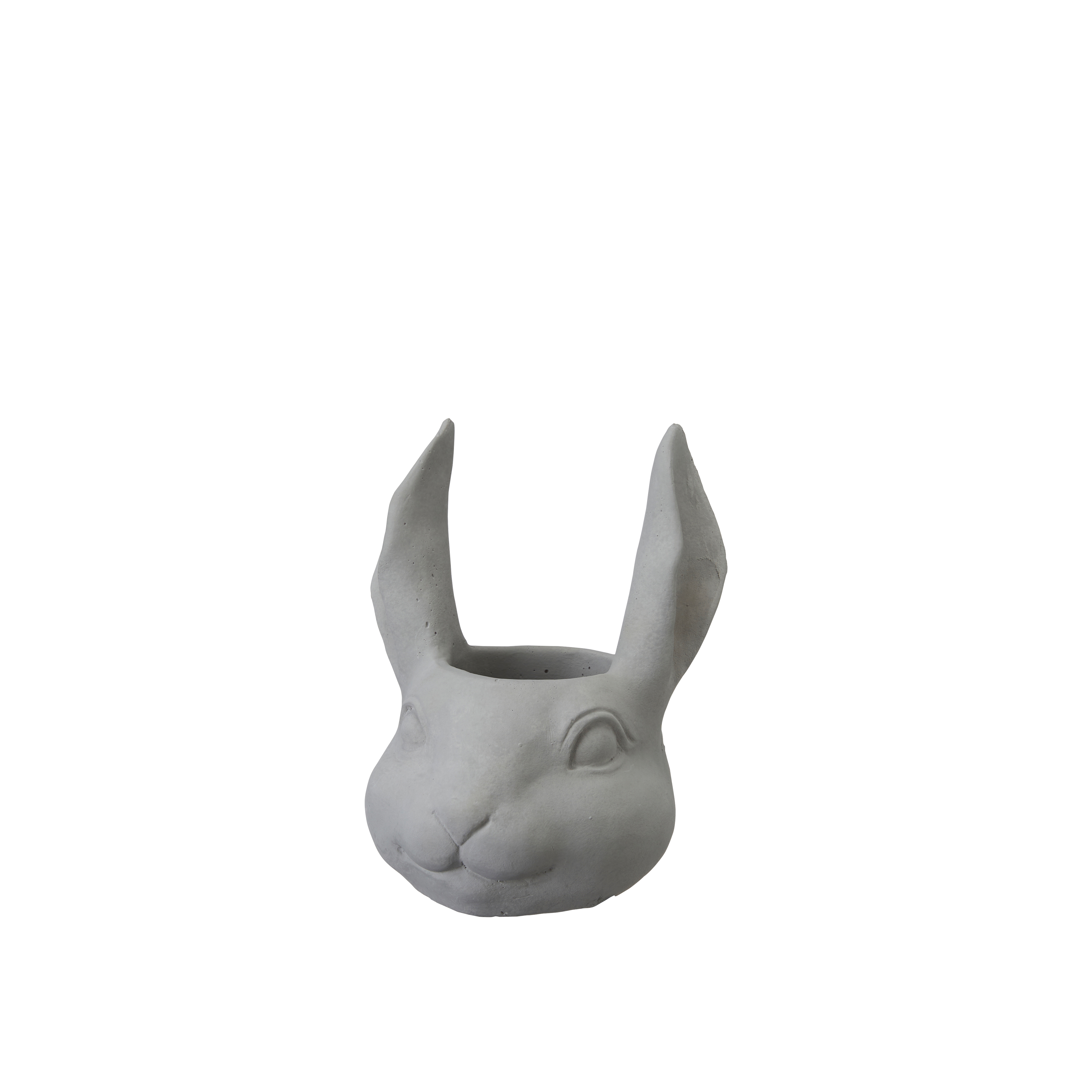 Pot - Rabbit - Hare - Grey - Concrete - 15x13x19 cm - 2