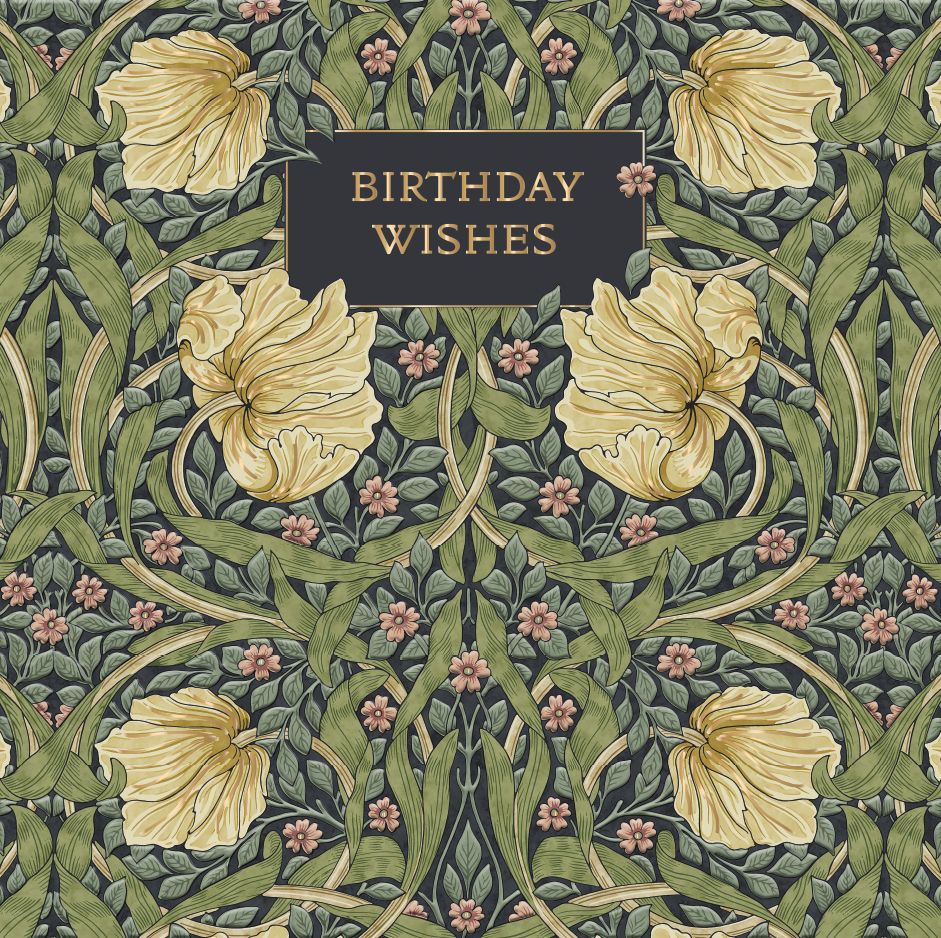 Morris&Co Birthday, Greeting Card