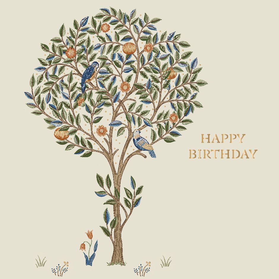 Morris&Co Birthday, Greeting Card