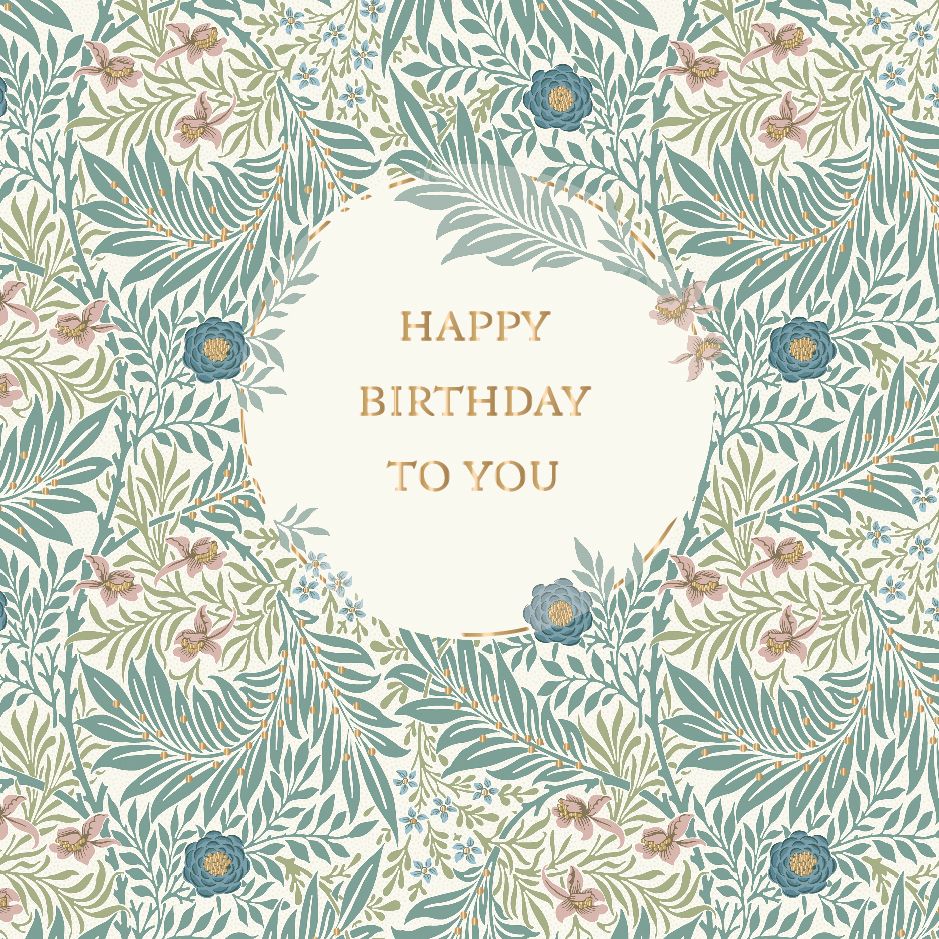 Morris&Co Birthday, Greeting Card