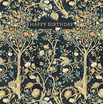 Morris&Co Birthday, Greeting Card