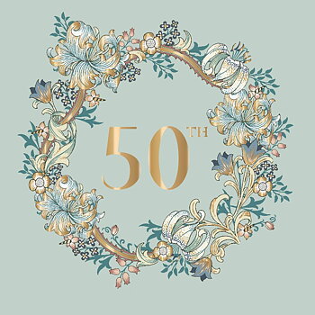 Morris&Co 50th, Greeting Card