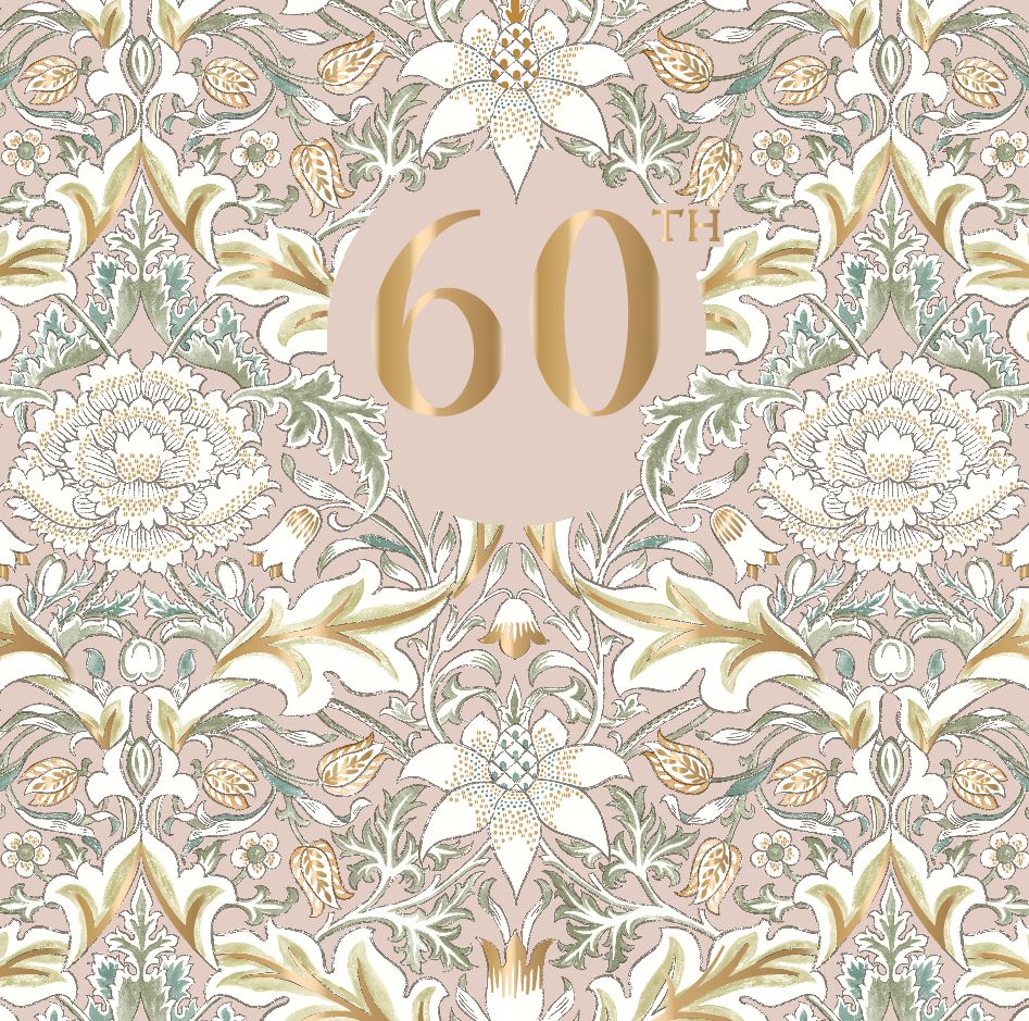 Morris&Co 60th, Greeting Card