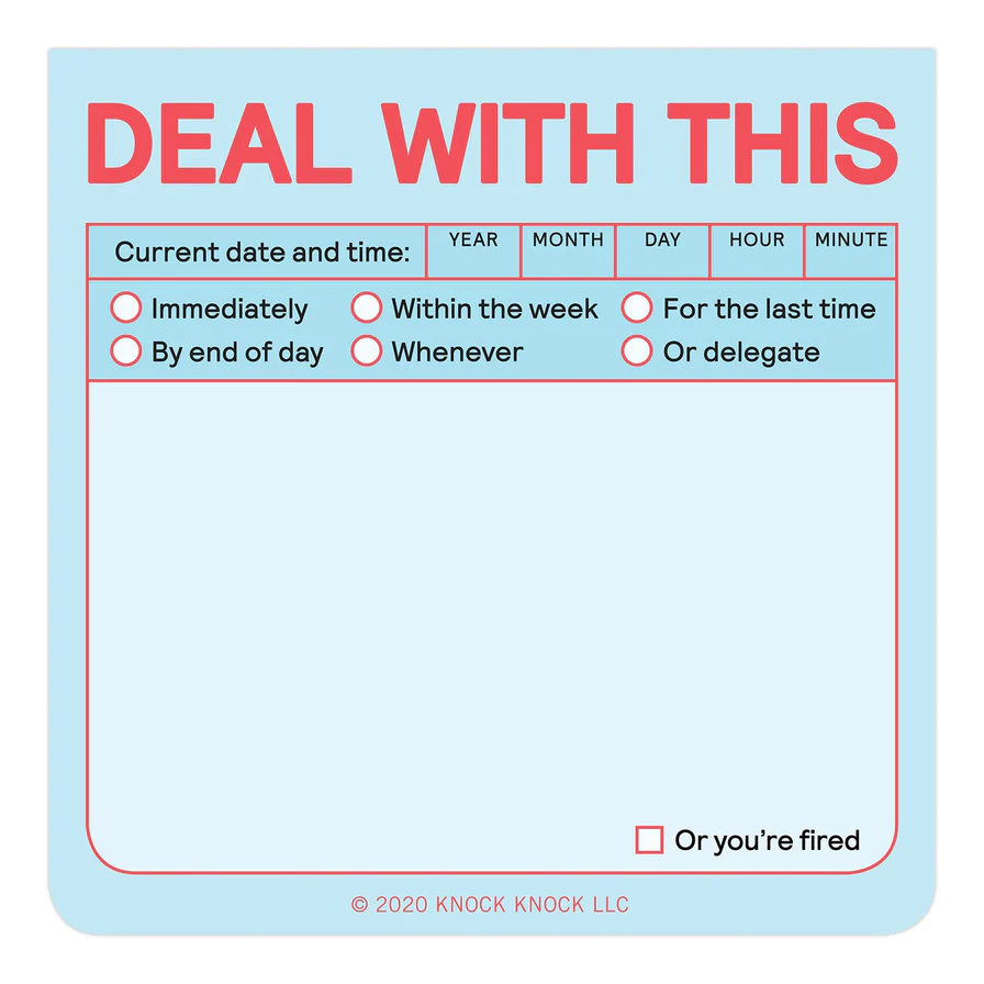 Knock Knock Deal with This Sticky Note (Pastel Edition) - 2