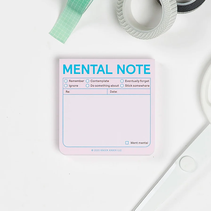 Knock Knock Mental Note Sticky Notes (Pastel Edition) - 2