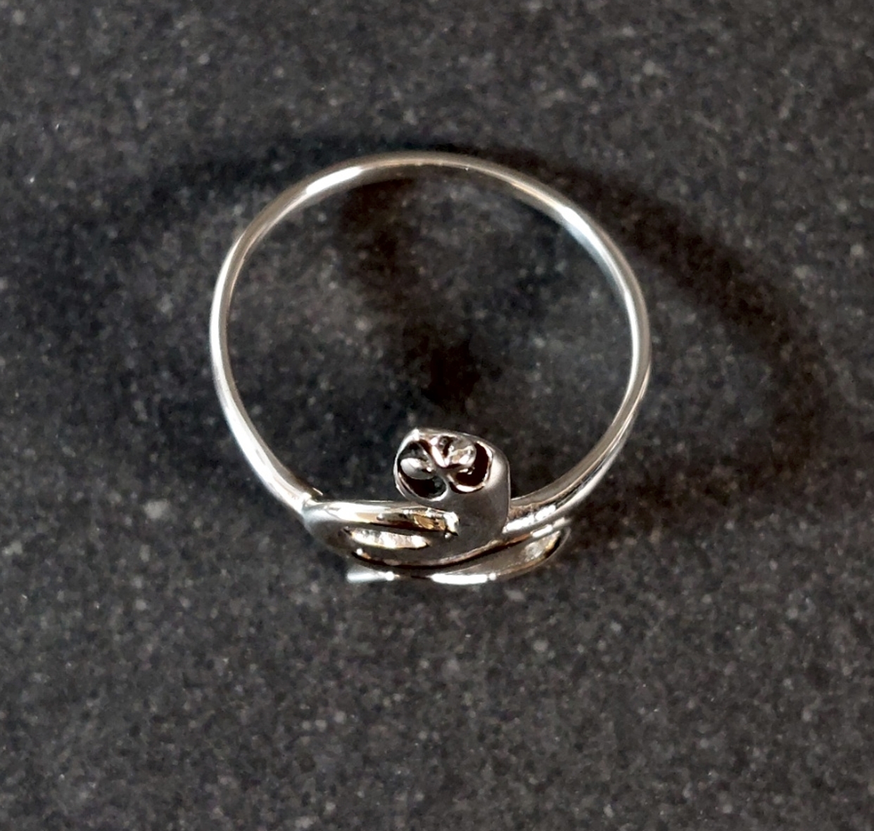 Ring i Silver - Slät Orm - 2