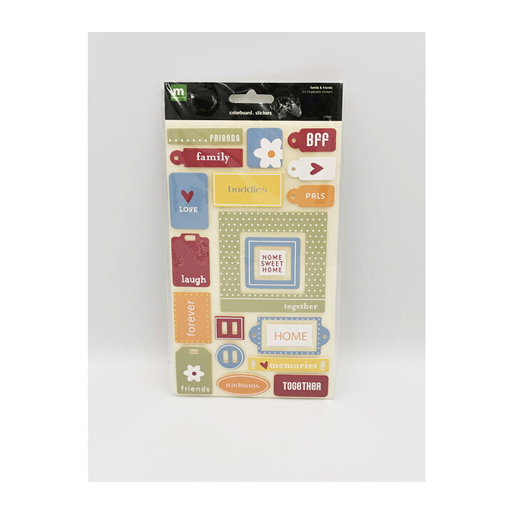 Making Memories Colorboard Stickers - Family & Friends