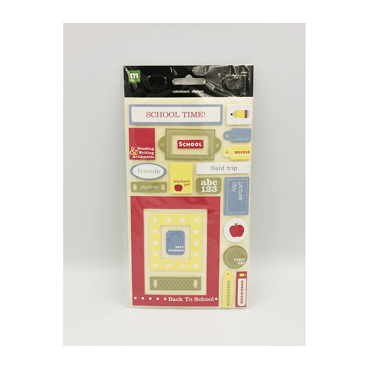 Making Memories Colorboard Stickers - School