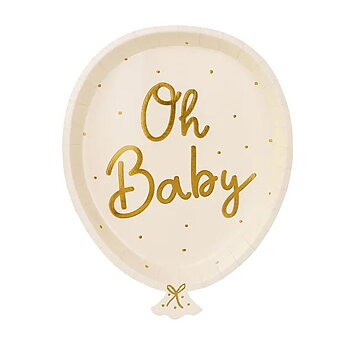 Papperstallrikar "Oh baby"