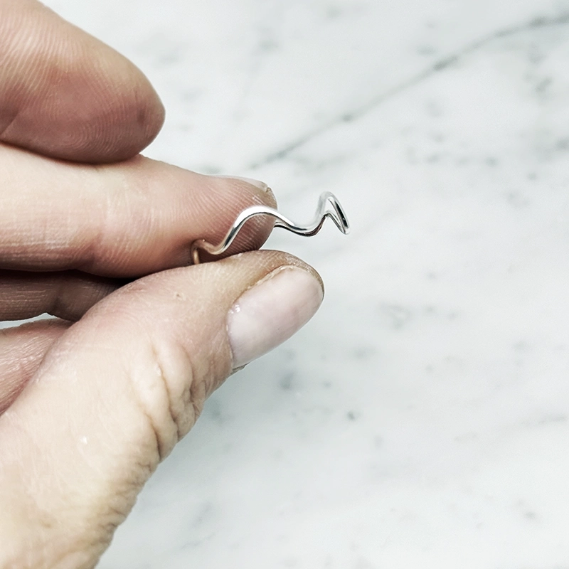 Silver ring WAVE  - 4