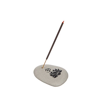 Rökelsehållare Sten Lotus, 8 cm