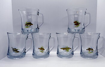 Glasmugg Zen 23 cl. Fisk 6 pack