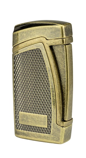 Passatore  Bogota II Jet Flame Lighter - Inbyggd Cigarrborr Brass Antique