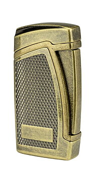 Passatore  Bogota II Jet Flame Lighter - Inbyggd Cigarrborr Brass Antique