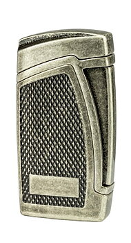 Passatore  Bogota II Jet Flame Lighter - Inbyggd Cigarrborr Silver Antique