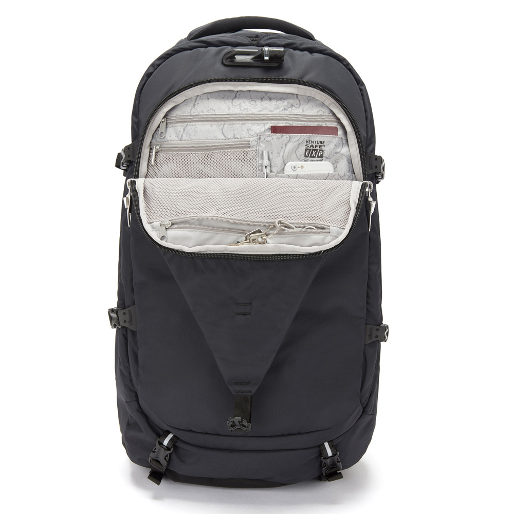 Säker reseryggsäck - PACSAFE Venturesafe EXP55 Black - 4
