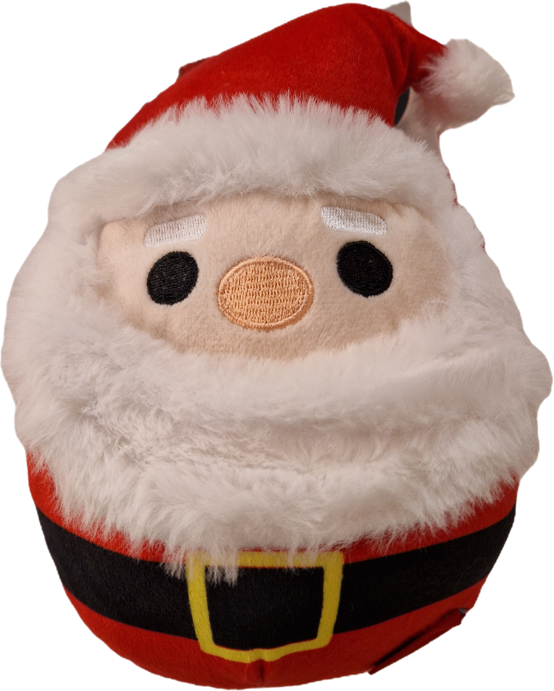 Julfigur tomte i tyg med pip, 20cm