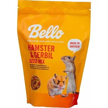  Hamster och Gerbil Fröblandning 800g, Bello