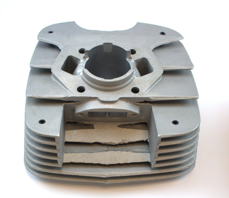 Cylinder Zündapp KS125 inkl. stempel og topstykke - 6