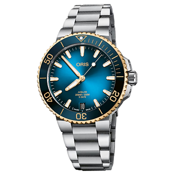 01 400 7769 6355-07 8 22 09PEB Oris Aquis Date Calibre 400 41,5 bic blå
