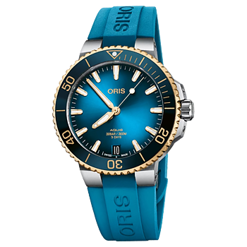 01 400 7769 6355-07 4 22 75FC Oris Aquis Date Calibre 400 41,5 bic blå