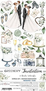 GREENERY INVITATION - EXTRAS SET - WEDDING