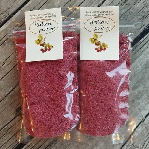 Hallonpulver, 75g, 10st/låda - 2
