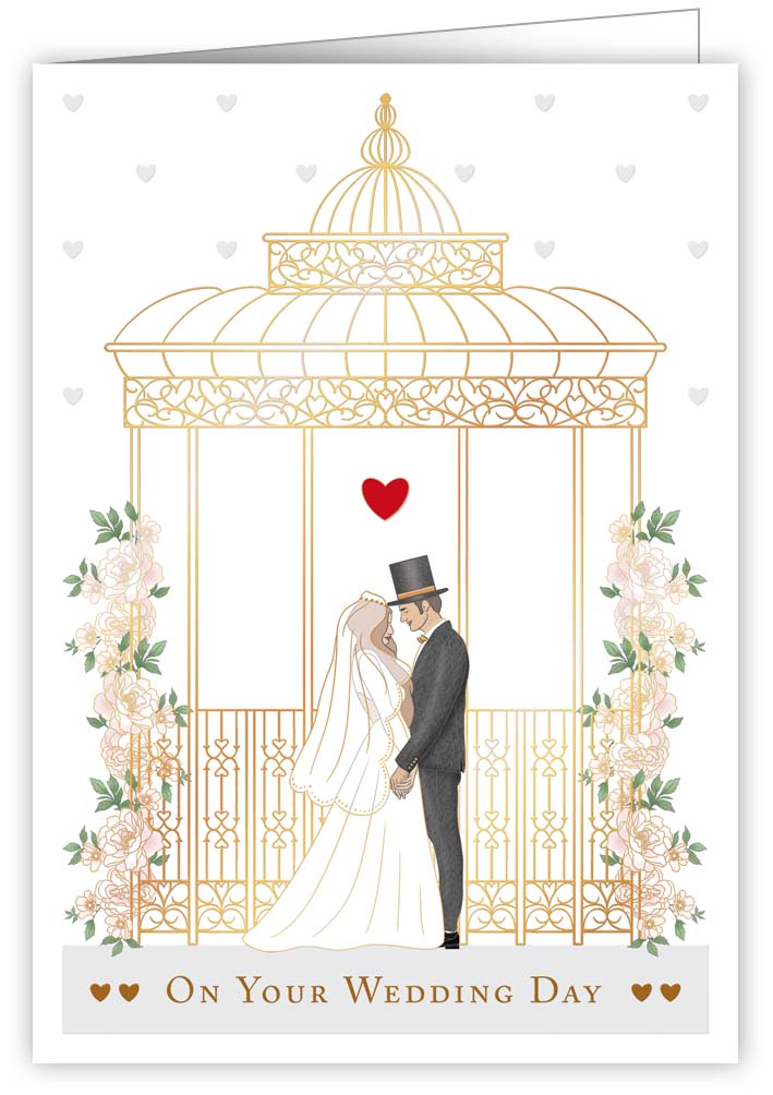 On your Wedding Day Pergola, Greeting Card, 3594