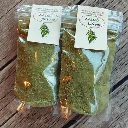 Nässelpulver, 75g, 10st/låda - 2
