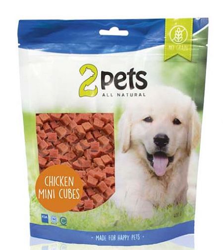 Hundgodis Chicken minicubes, 2pets - 2