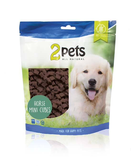Hundgodis Horse minicubes, 2pets - 2