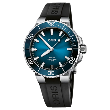 01 400 7769 4135-07 4 22 74FC Oris Aquis Date Calibre 400 41,5 blå